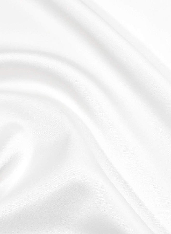 PiccoCasa Ruffle Pillow Cases | Soft Satin Pillowcases | Breathable Ruffled Pillow Shams | Bed Pillow Covers with Envelope Closure | Boudoir | White | 12" x 16" | Set of 2 - Image 3