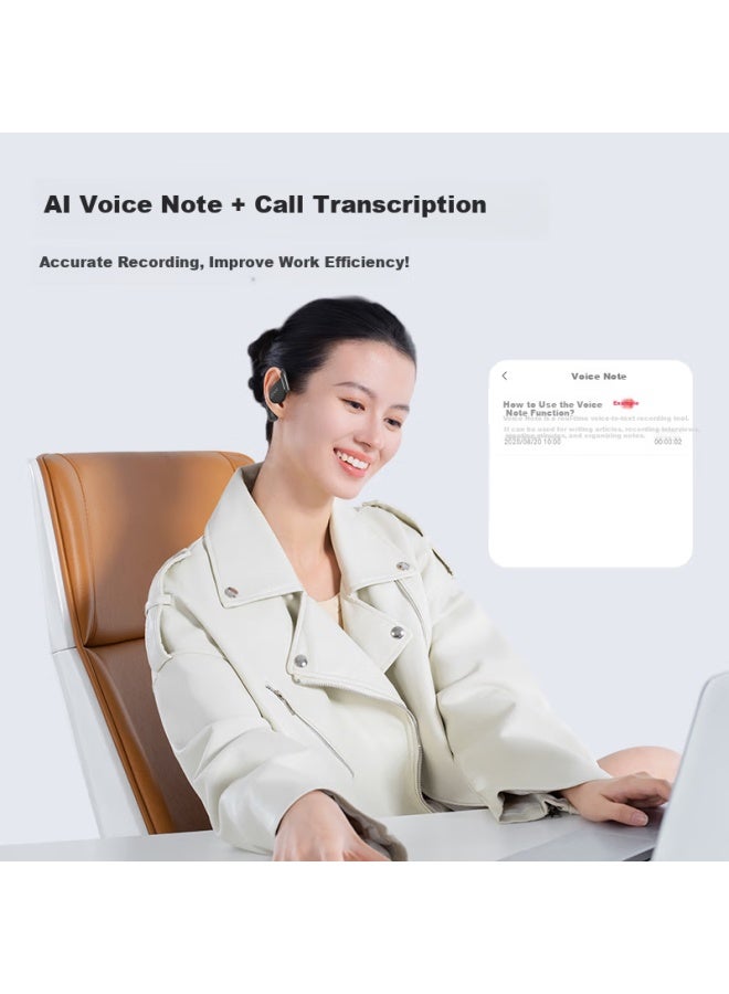 Cleer Arc 5Th Generation Open-Ear Ai Dolby Sound Master Bluetooth Sports Earphones Compatible With Huawei, Apple, Xiaomi - Pink - Image 4