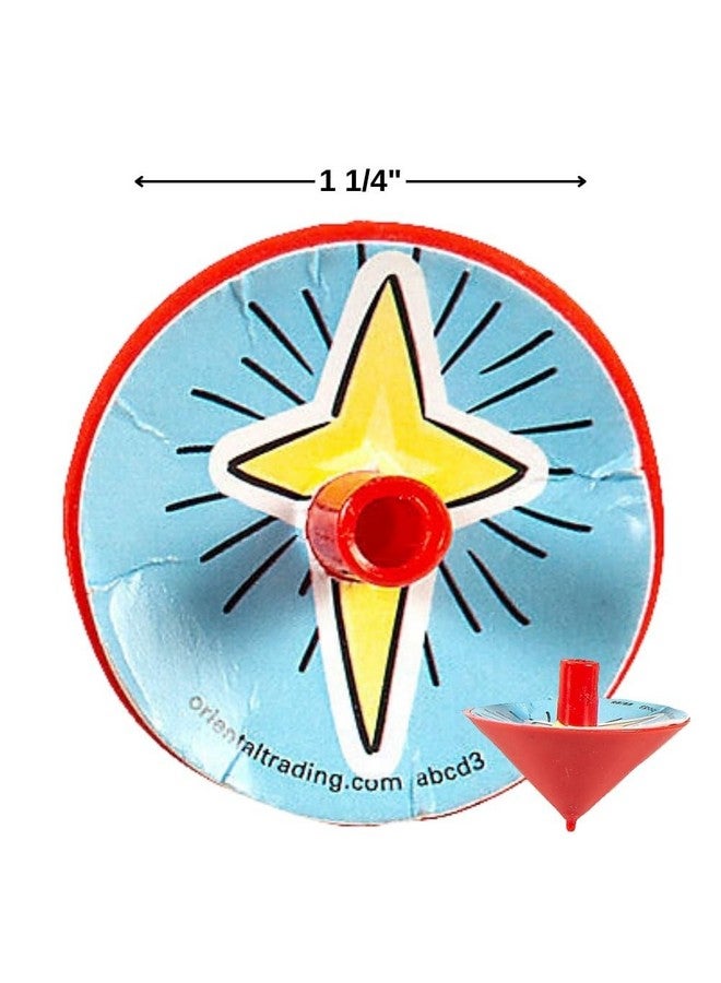 Fun Express Bulk 144 Pc. Mini Happy Birthday Jesus Spin Tops - Image 2