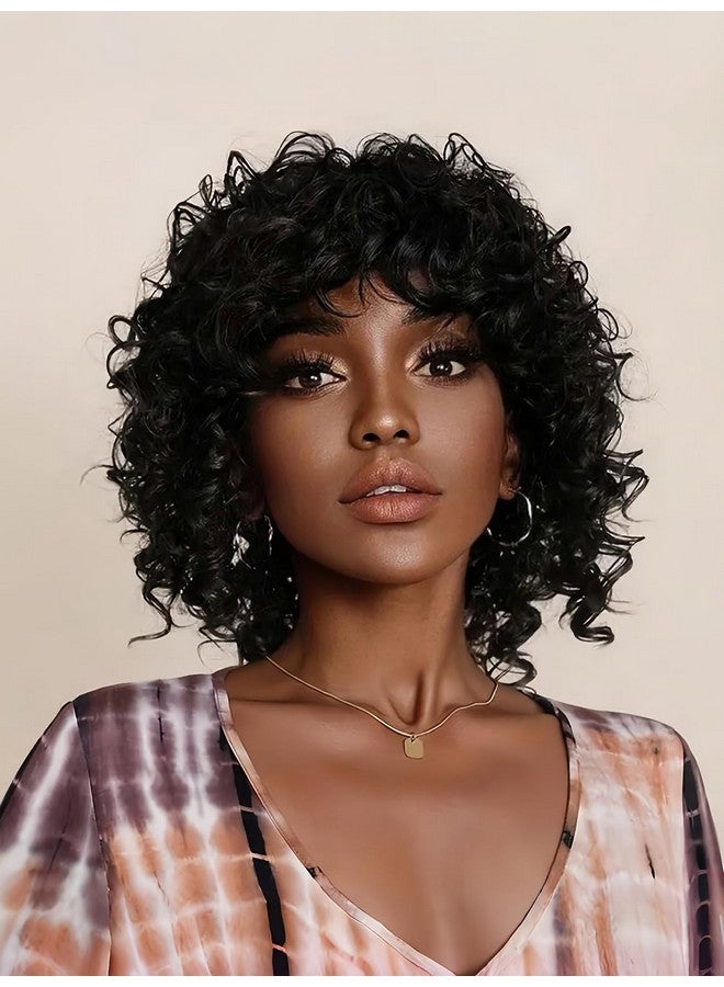 GOWIT Gogo Curl Crochet Hair 8 Inch 6 Packs Short Curly Crochet Hair For Black Women Deep Ocean Wave Crochet Hair Synthetic Crochet Braids (8",1B) - Image 1