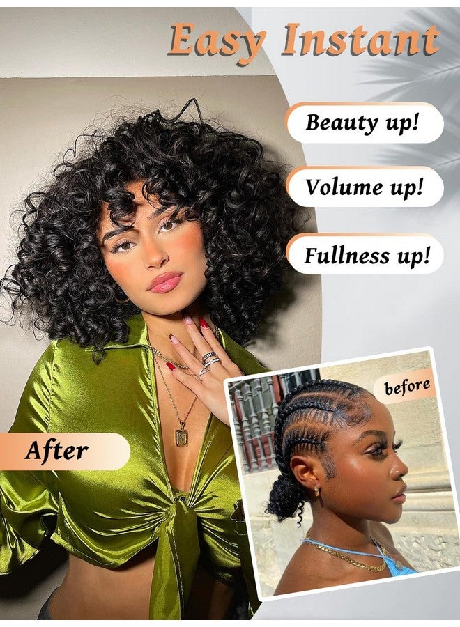 GOWIT Gogo Curl Crochet Hair 8 Inch 6 Packs Short Curly Crochet Hair For Black Women Deep Ocean Wave Crochet Hair Synthetic Crochet Braids (8",1B) - Image 2