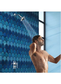 Kohler Kohler Daisyfield Shower Head for bathroom | Round Multifunction 5-Spray Overhead Shower | Wall Mount Bathroom Shower with Pause Fuction, Chrome Finish, 4.7 inches  - Image 2