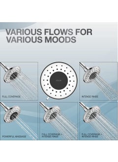 Kohler Kohler Daisyfield Shower Head for bathroom | Round Multifunction 5-Spray Overhead Shower | Wall Mount Bathroom Shower with Pause Fuction, Chrome Finish, 4.7 inches  - Image 3