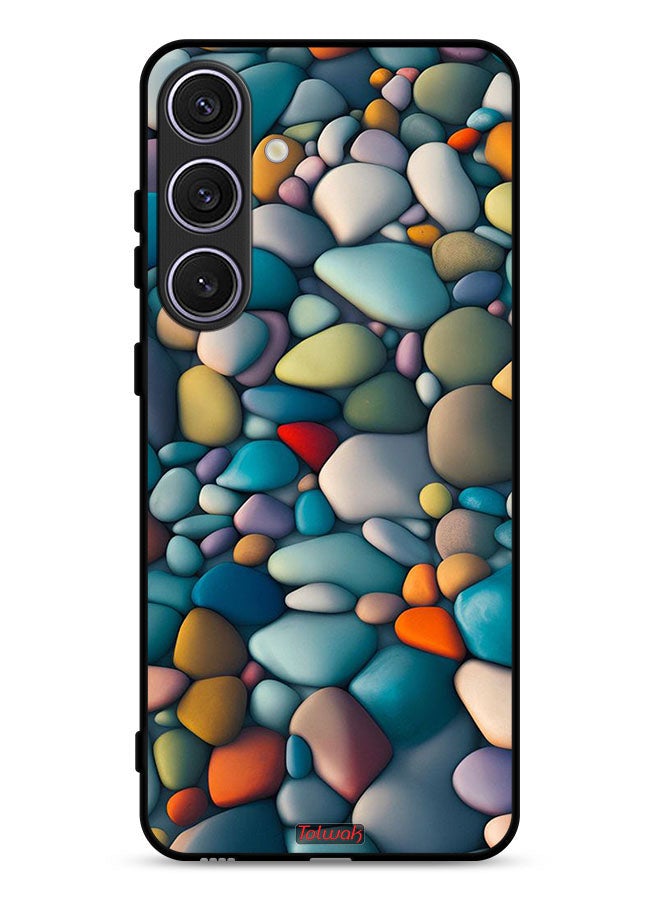 Tolwak Samsung Galaxy S24 5G Protective Case Cover Stones Abstract Pattern - Image 1