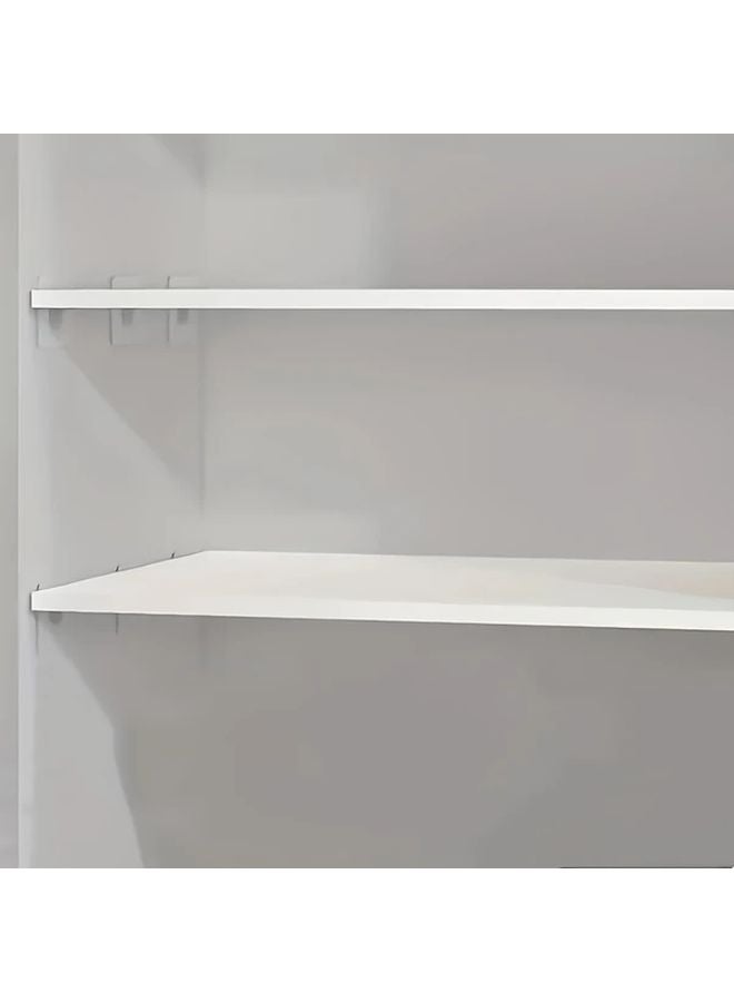 10Pcs Adhesive Hooks And Shelf Brackets No Drill Seamless Design For Closet Organization - Image 3