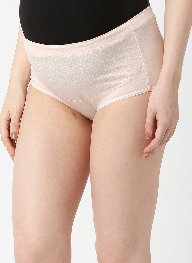 Red Rose RedRose Pack of 3 Mid-Rise Cotton Maternity Briefs in Yellow, Blue, and Pink - Image 4