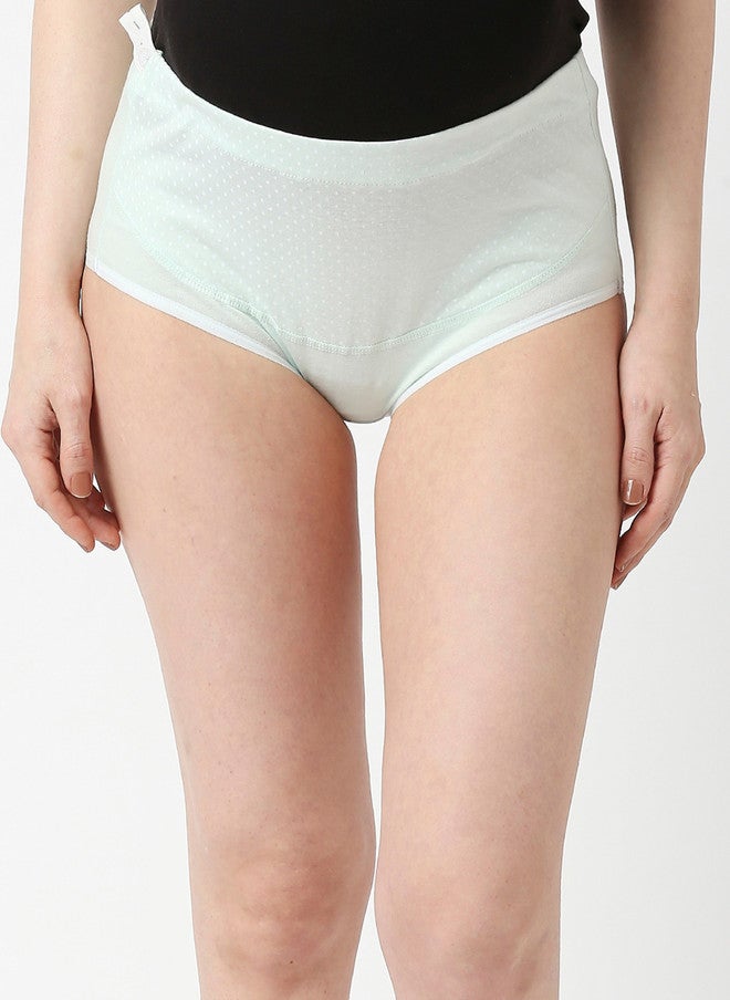 Red Rose RedRose Pack of 3 Mid-Rise Cotton Maternity Briefs in Yellow, Blue, and Pink - Image 2