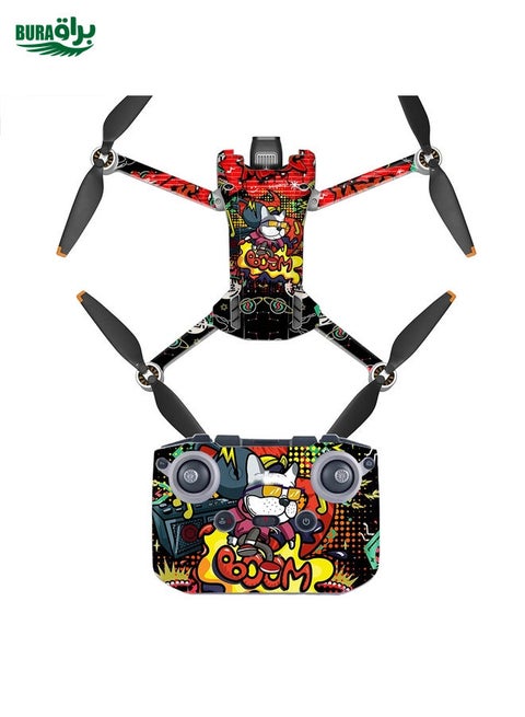 Full Surround Style Waterproof  Sticker For DJI Mini 3 Pro RC-N1 Ordinary Version(Mn3-13)