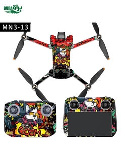 BURAQ Full Surround Style Waterproof  Sticker For DJI Mini 3 Pro RC-N1 Ordinary Version(Mn3-13)  - Image 2