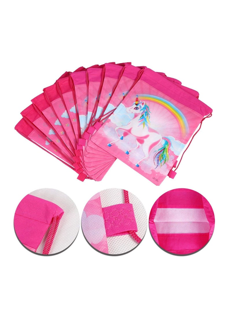 حقيبة هدايا حفلات يونيكورن ، 10 عبوات ، حقائب ظهر برباط على شكل وحيد القرن للفتيات والأطفال ، هدايا حفلات أعياد الميلاد وحفلات استقبال المولود ، وغيرها من الاحتفالات - Image 5