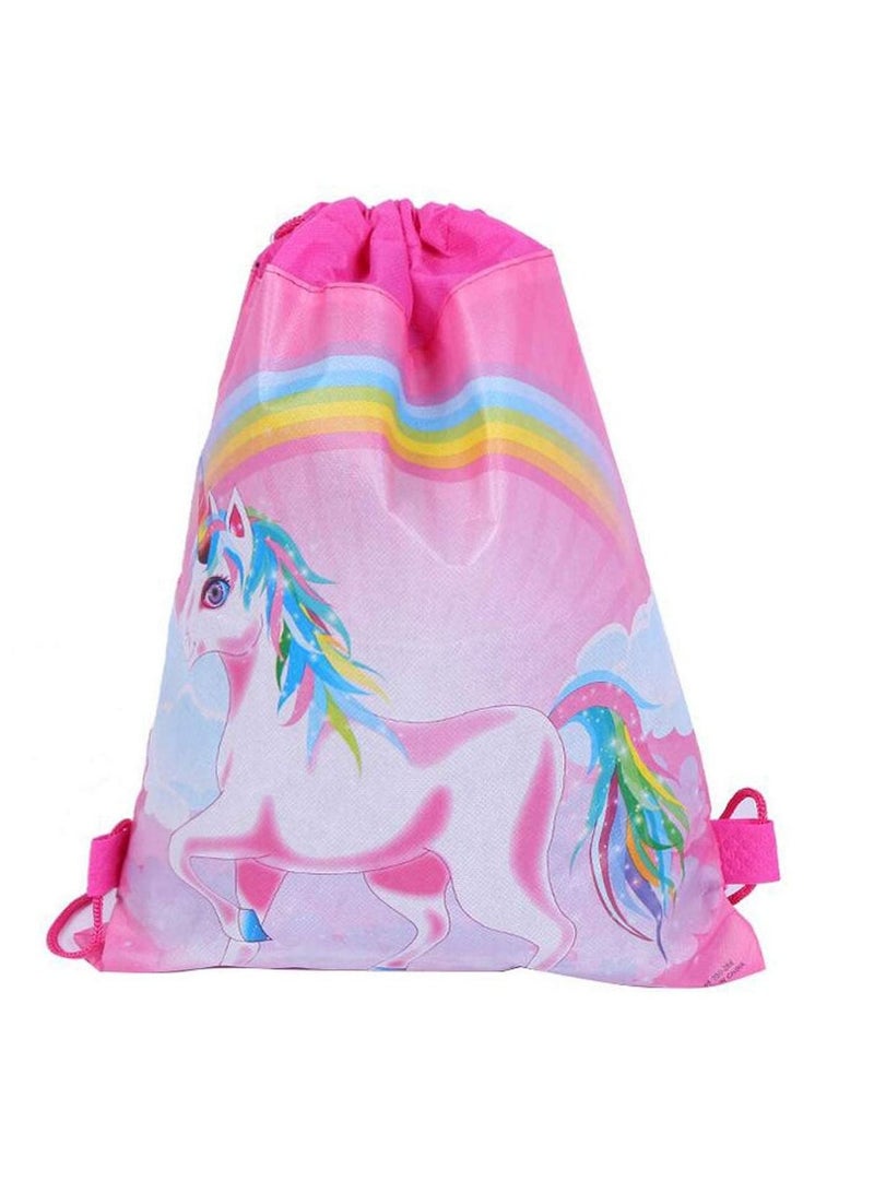 حقيبة هدايا حفلات يونيكورن ، 10 عبوات ، حقائب ظهر برباط على شكل وحيد القرن للفتيات والأطفال ، هدايا حفلات أعياد الميلاد وحفلات استقبال المولود ، وغيرها من الاحتفالات - Image 3