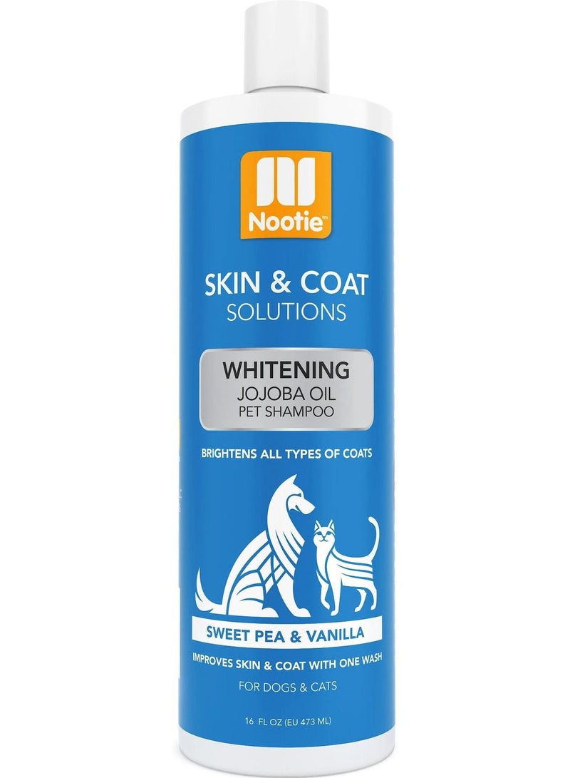 nootie Whitening Jojoba Oil Pet Shampoo Sweet Pea & Vanilla Scented 473 ml - Image 1