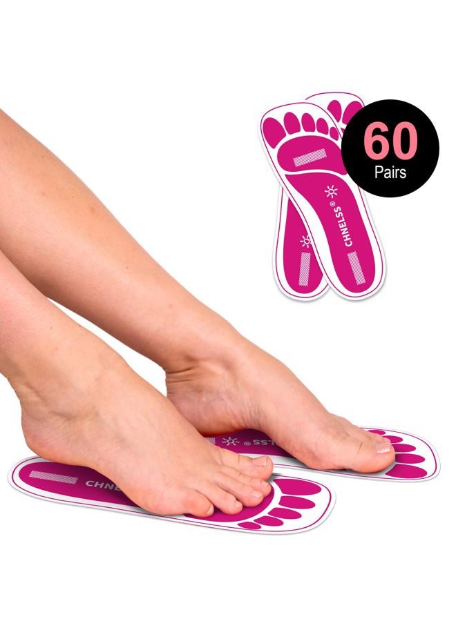 CHNELSS لصقات تان لاصقة وردية 60 زوج (120 قدم) لصالونات التجميل أو التان بدون شمس - Image 3