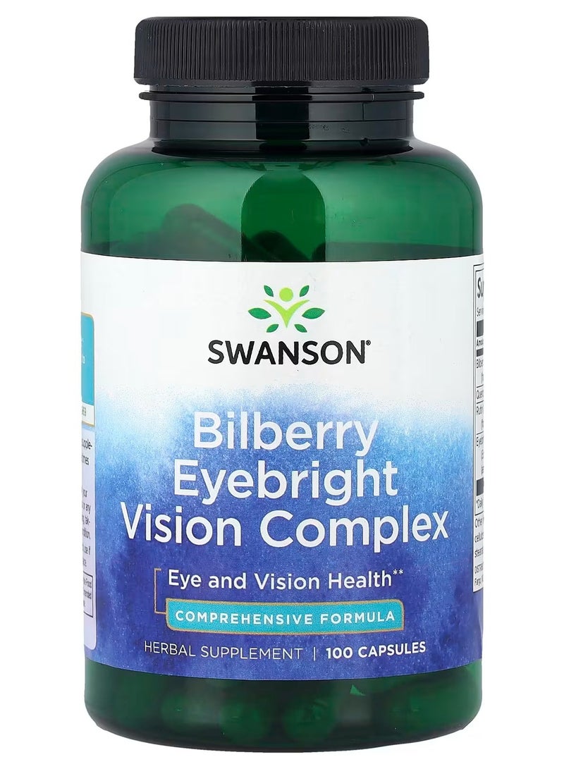 Swanson, Bilberry Eyebright Vision Complex, 100 Capsules