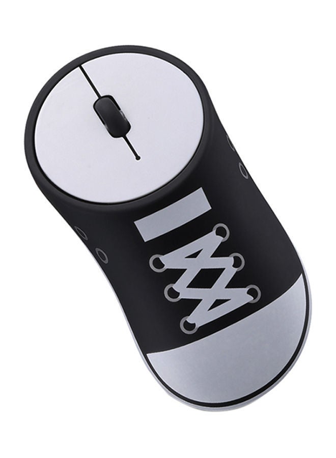 NIBEMINENT Wireless Sneaker Mouse 10.8 x 5.5 2.3centimeter Black/White 