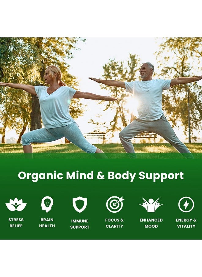 NutraChamps Organic Lions Mane Mushroom Supplement (2 Month Supply 120 Count) Mental Clarity Memory & Focus Supplement ; Vegan Cordyceps & Reishi Mushroom Capsules ; Supports Immune System & Brain Health  - Image 4
