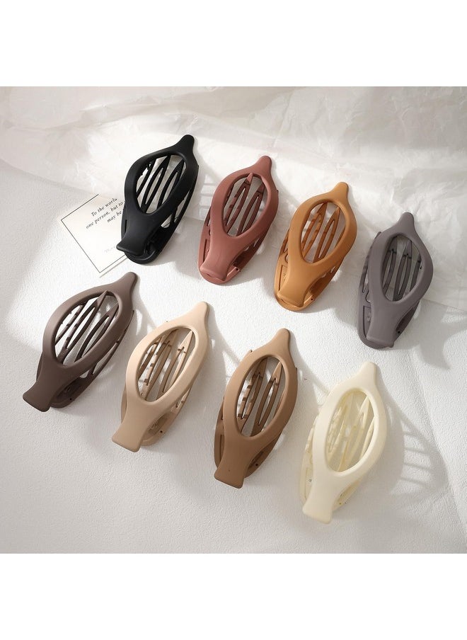 LifeDawn - Flat Hair Clips For Women Girls,8Pcs Large Flat Claw Clips French Hair Clips Duck Billed Hair Clips For Thick Hair Non-Slip Hair Clips For Styling - Image 1