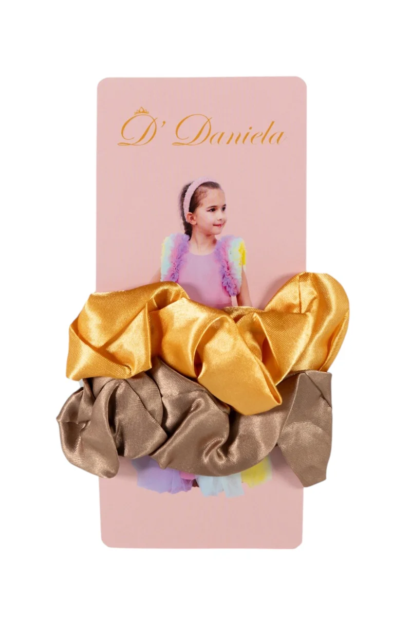 D'Daniela D' Daniela - Zia Silk Scrunchie Set of 2 - Multicolor