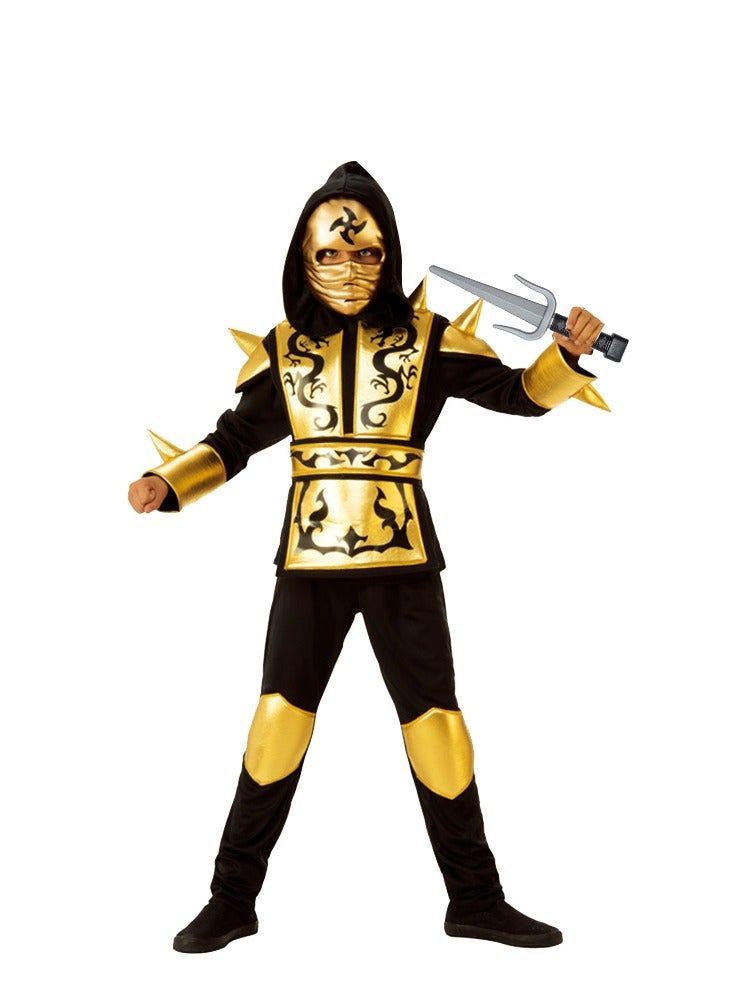 Al Aoyama Kids Ninja Costume - Ninja Outfit Boys with Plastic Ninja Foam AccessoriesToys for Kids Kung Fu Outfit Halloween Ideas - Image 1