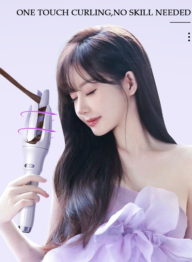 DUNISO بكرات تجعيد الشعر الأوتوماتيكية، مكواة تجعيد الشعر الأوتوماتيكية المتطورة على شكل بتلات، موجات كبيرة 32 مم، طلاء العناية بالشعر، تسخين سريع، التحكم في 3 درجات حرارة، حماية متعددة، اصنع تجعيدات جميلة دون عناء - Image 3