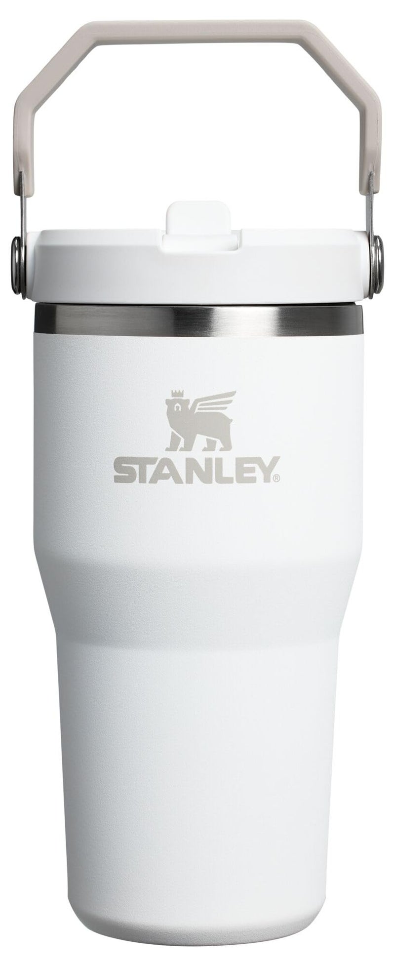 STANLEY IceFlow 2.0 Flip Straw Tumbler with Handle 20 oz | Twist On Lid and Flip Up Straw | Leak Resistant Water Bottle | Insulated Stainless Steel | BPA-Free | Frost - Image 1
