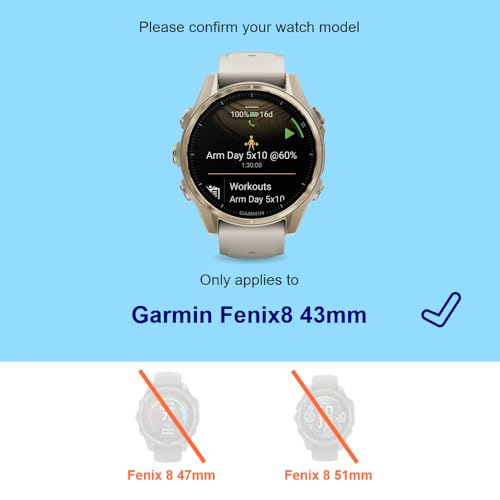 iDaPro 44 Pack Screen Protector for Garmin Fenix 8 AMOLED 43mm with Silicone Antidust Plugs 9H Tempered Glass Protection Kit in Reusable Storage Case AntiScratchBubbleFreeEasy Installation - Image 3