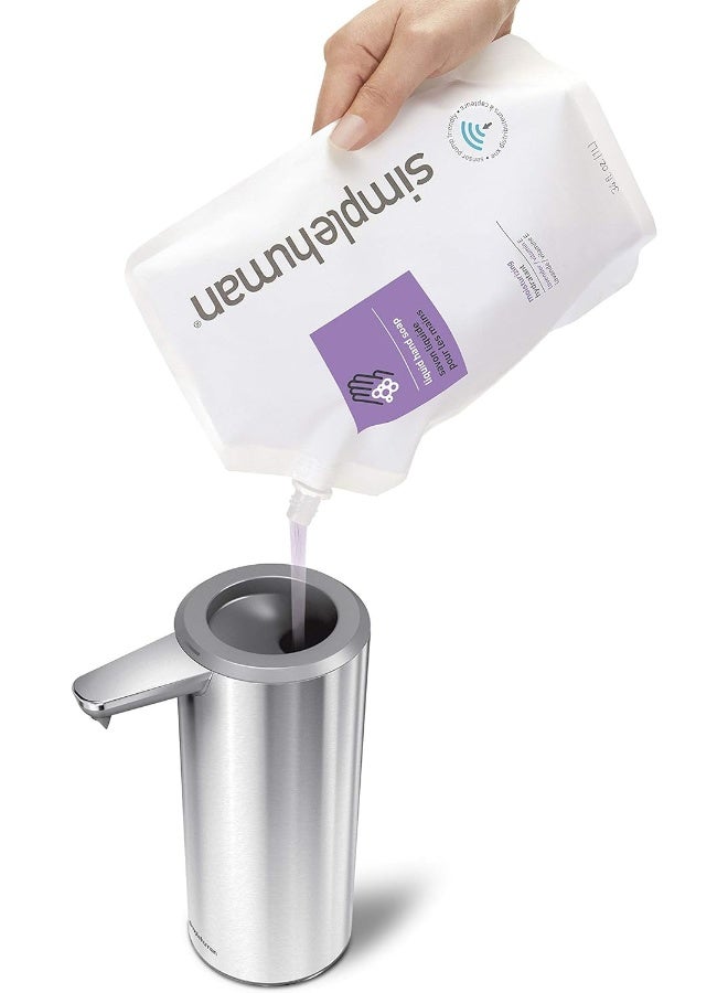 simplehuman simplehuman 9 oz. Touch-Free Rechargeable Sensor Liquid Soap Pump Dispenser, Brushed Stainless Steel  - Image 5