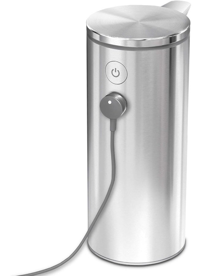 simplehuman simplehuman 9 oz. Touch-Free Rechargeable Sensor Liquid Soap Pump Dispenser, Brushed Stainless Steel  - Image 3