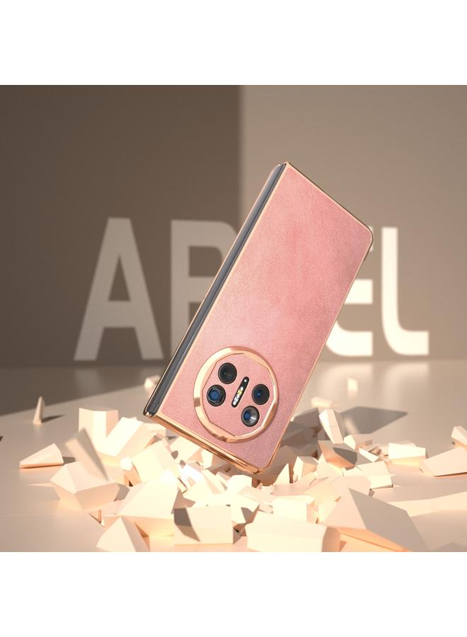 Zaboon Case For Huawei Mate X5 Nano Plating Cowhide Texture PU Phone Case - Image 5