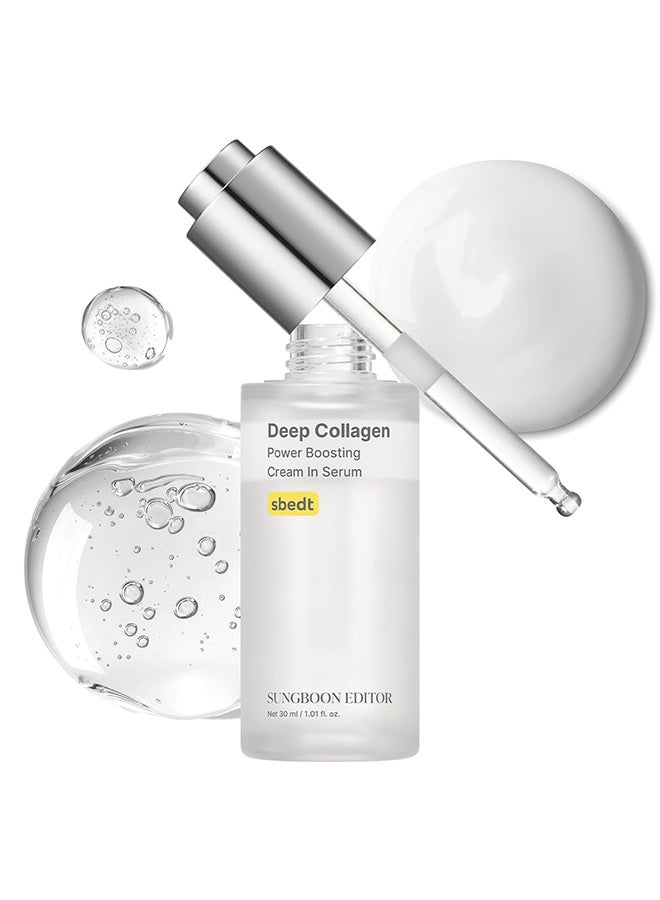 SUNGBOON EDITOR Deep Collagen Anti-Wrinkle Cream In Serum | Volufiline + Collagen + Niacinamide | Firming, Wrinkle Care, Skin Elasticity | Stocking Stuffers for Women 30ml - Image 1