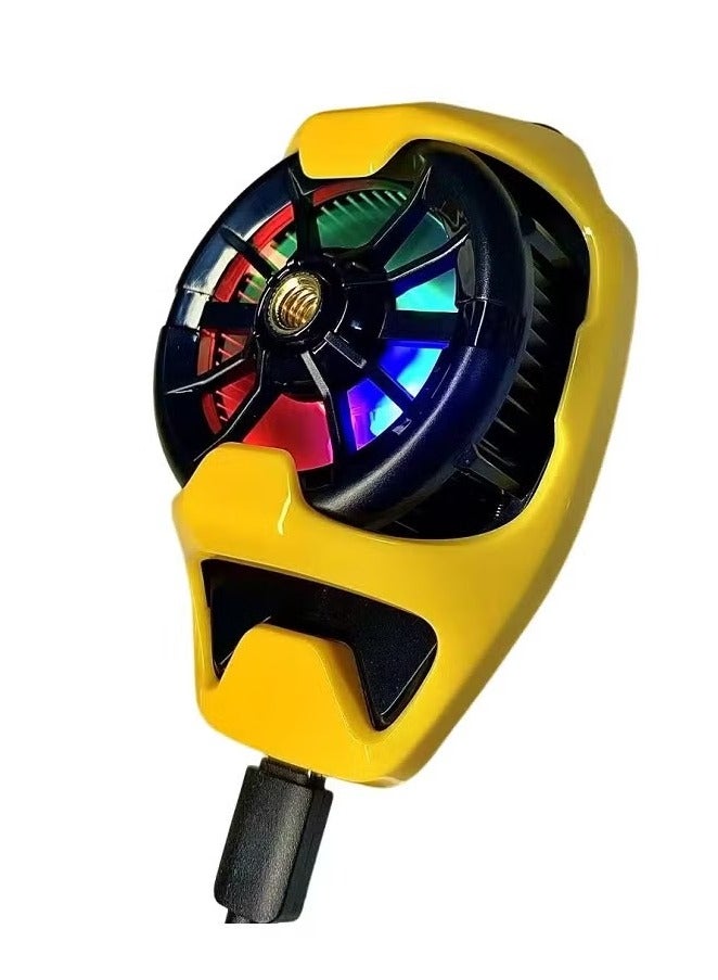 Memo DL22 Mobile Phone Cooling Fan with RGB Lights Adjustable Semiconductor Radiator Cooler - Image 1