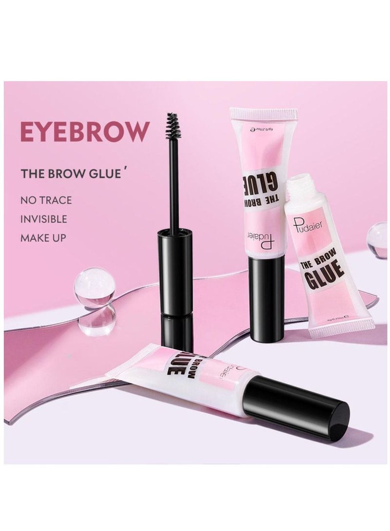 pudaier Eyebrow Glue Brow Fix Gel Clear Eyebrow Lift Glue Brow Lifting Instant Brow Styling Waterproof Quick Drying Brow Lift Gel Makeup Non-glossy Eyebrow Styling Brow Lamination Glue - Image 5