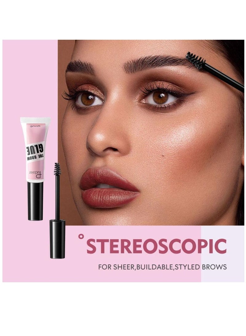 pudaier Eyebrow Glue Brow Fix Gel Clear Eyebrow Lift Glue Brow Lifting Instant Brow Styling Waterproof Quick Drying Brow Lift Gel Makeup Non-glossy Eyebrow Styling Brow Lamination Glue - Image 3