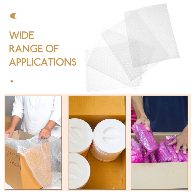 Double Wall Small Bubble Pouches 5.91X3.94 Inch 100 Pack for Shipping Packaging Mailing Storage - Image 5