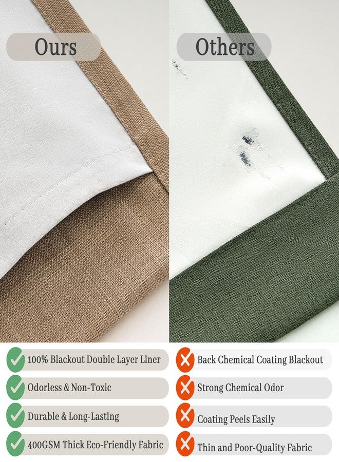 PleatedDrapes Blackout Rust Brown Pinch Pleat Curtains 84 Inch Long for Bedroom 2 Panels Set, Memory Trained Double Layer Thick Linen Insulated Noise Cancelling Farmhouse Privacy Window Curtain & Drapes 7FT Length - Image 5
