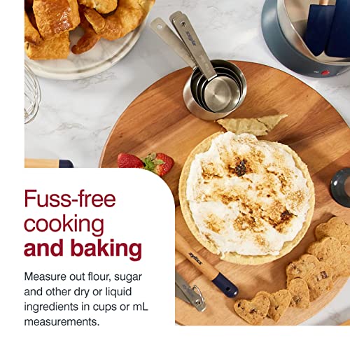 Zyliss Premium Stainless Steel Measuring Cups - Stainless Steel Measuring Cup Set - Dry Ingredient Nesting Measuring Cups - Premium Bakeware & Kitchen Tools - 4 Piece - Image 5