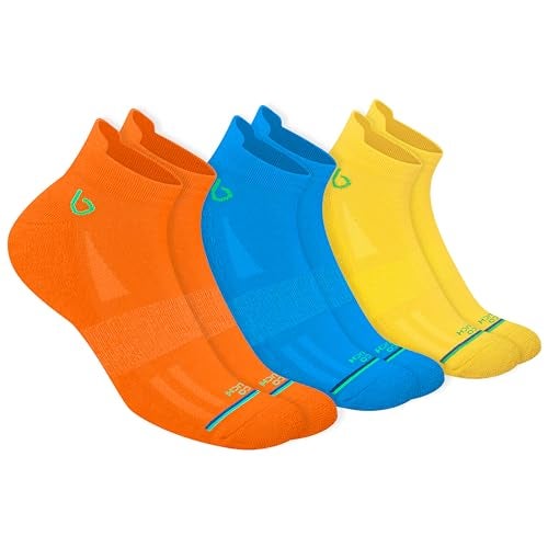 BAMBOS Bamboo Fibre Bamboo Ankle Length Socks For Men Anti-Microbial Ultra Soft Padded Ankle Socks, Pack Of 3 Multicoloured - Image 3