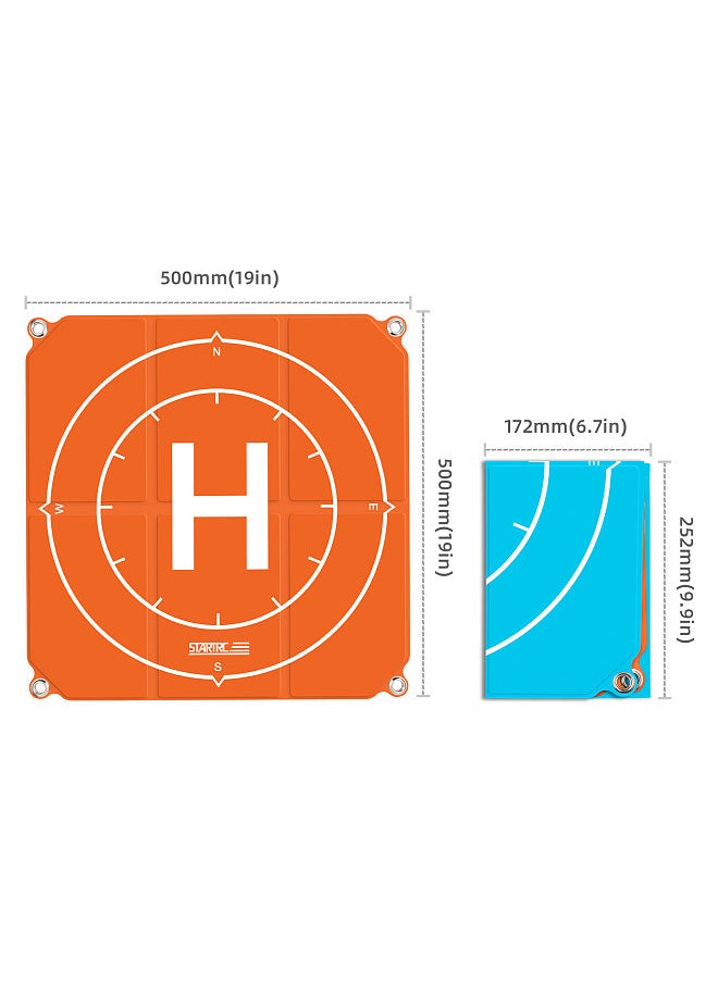 STARTRC - 50cm/20inch Universal Drone Landing Pad Foldable Double-side Waterproof Helipad Replacement for DJI Mavic Mini/ Mini2/ Air 2S/ Air 2/ Mavic 2 Pro/ FPV - Image 1