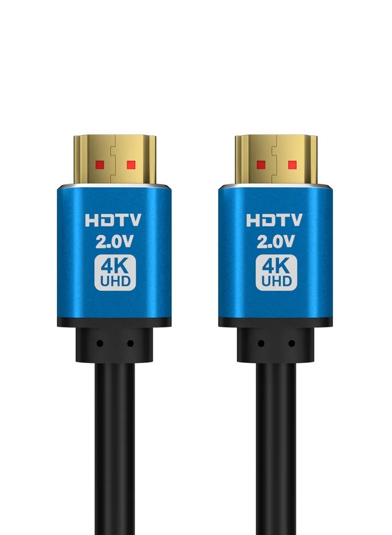 Log Electronics LOG HDMI 4K Cable 5.0M - HDTV Premium 2.0 - 24K Gold Plated Connector, Aluminum-Alloy High Speed Compatible With All HDMI-Enabled Devices - Image 1