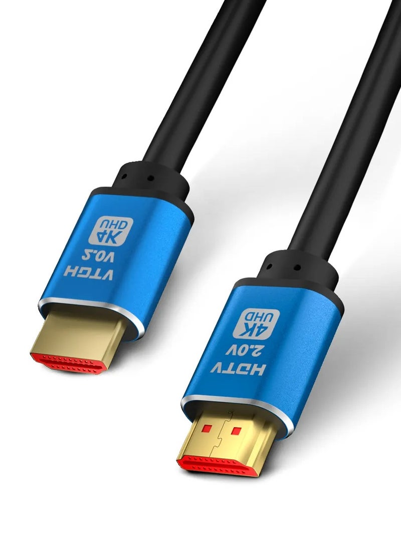 Log Electronics LOG HDMI 4K Cable 5.0M - HDTV Premium 2.0 - 24K Gold Plated Connector, Aluminum-Alloy High Speed Compatible With All HDMI-Enabled Devices - Image 2