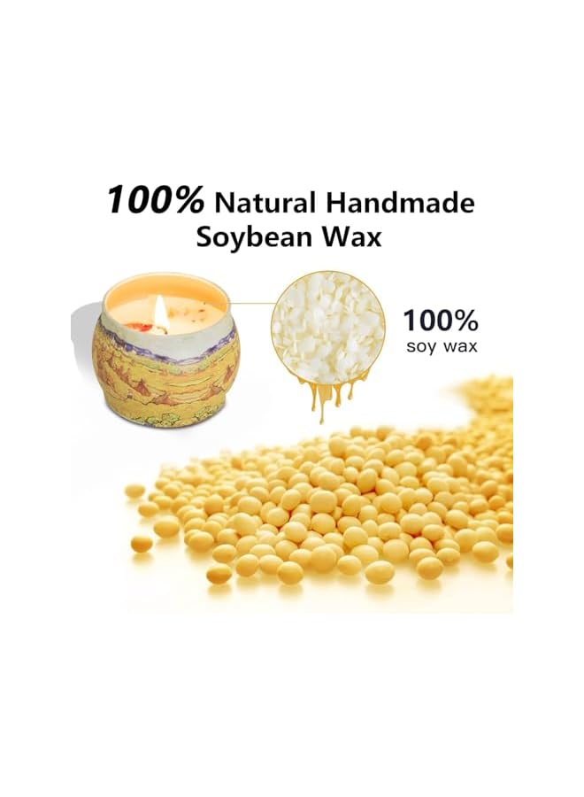 The Bros 4 Pack Scented Candles Gift Set, Relaxing Aromatherapy Candle, Portable Soy Wax Candles Use for Bath Sleep Festival Wedding, Long Lasting Tin Box candles Gift for Birthday Mothers Day Valentine's Day - Image 3