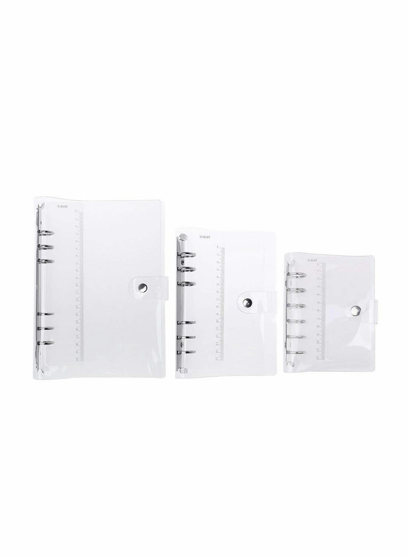 SYOSI Notebook Binder A6 PVC Notepad Sheet Shell Cover File Folder 6 Holes Binder DIY  - Image 5