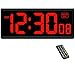 Soobest Soobest Digital Wall Clock Timer for Home Gym with Seconds, Large LED Clock Auto DST Dimmer  - Image 2
