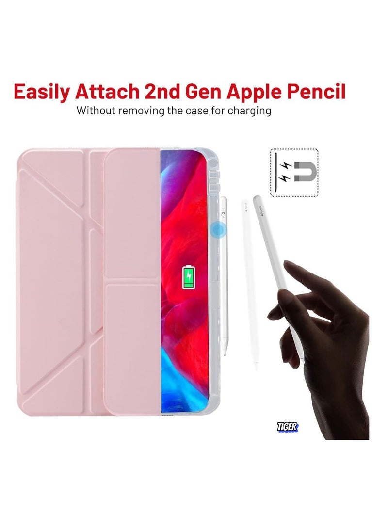 TIGER iPad Pro 11 Case 2024 (5th Generation, M4) – Pencil Holder, Adjustable Stand, Auto Sleep/Wake, Supports Apple Pencil Pro/USB-C Charging, Premium Pink Protection - Image 2