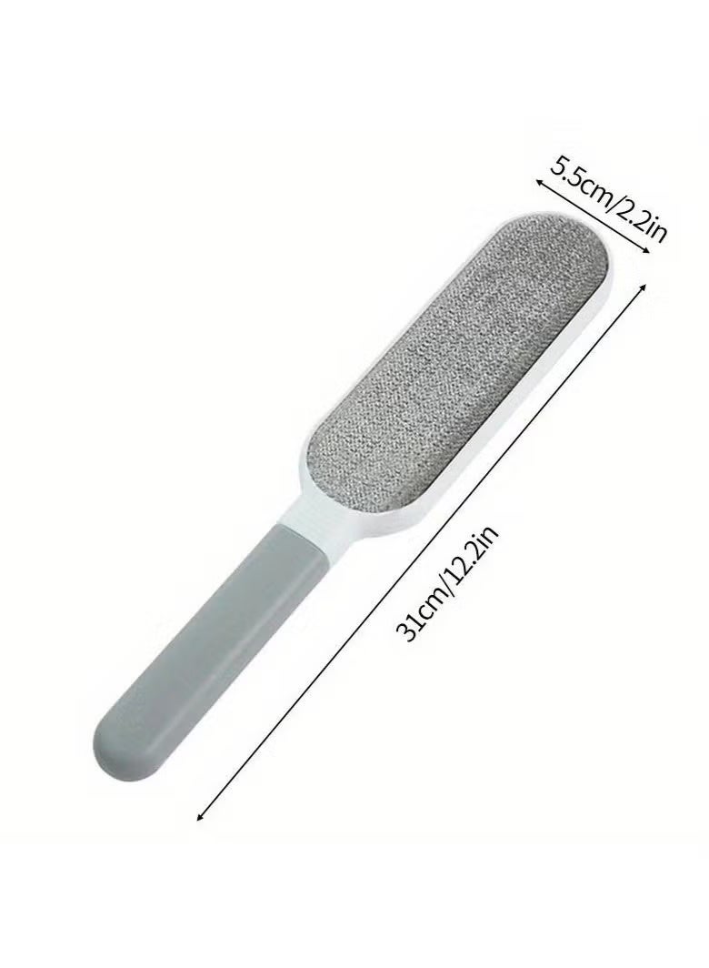 Reusable Lint Brush, Double-sided Pet Hair Removal Brush, Manual Electrostatic Sticky Lint Pet Hair Dust Brush, Carpet Pet Dog Cat Hair Remover Brush, For Clothing, Sofa, Furniture, Bedding, Carpet - Image 2