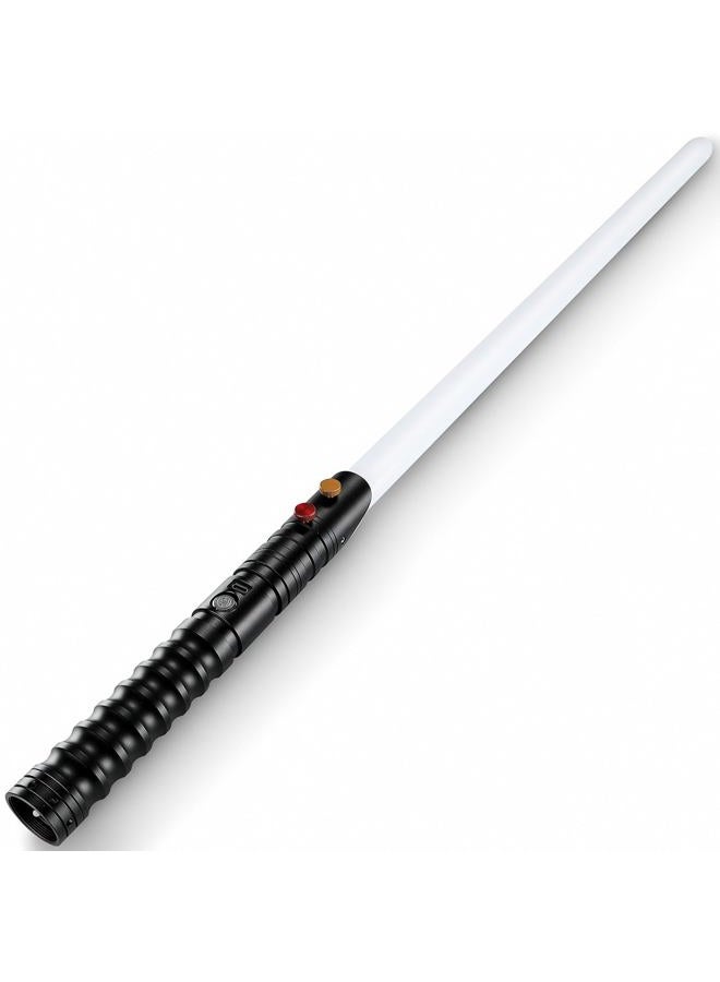 CVCBSER FX Dueling Lightsaber RGB 16 Colors Changeable Premium Aluminium Alloy Hilt Light Saber with 12 Mode Sound Force Toy (Black, Large, Over 12 Years Old, PC Blade, Metal Aluminum Hilt) - Image 5