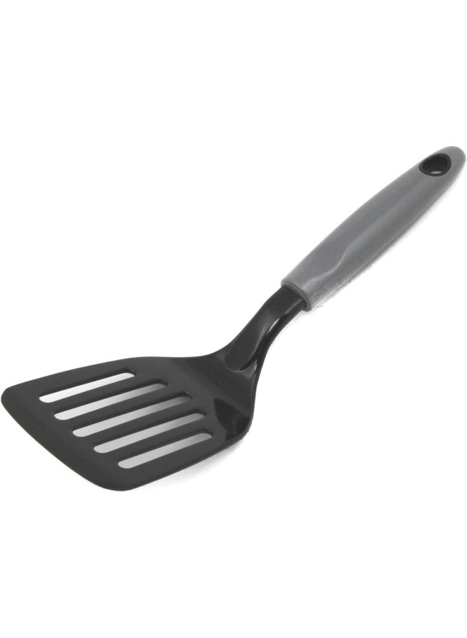 شيف كرافت ملعقة تقليب قصيرة بتصميم أنيق من ، بمقبض نايلون وسهلة الاستخدام - أسود ورمادي - 11 إنش - 12001 - Image 2