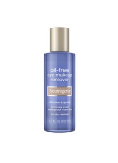 Neutrogena Oil Free Liquid Eye Makeup Remover Residue Free Non Greasy Gentle & Skin Soothing Makeup Remover Solution With Aloe & Cucumber Extract For Waterproof Mascara 5.5 Fl. Oz  - Image 1