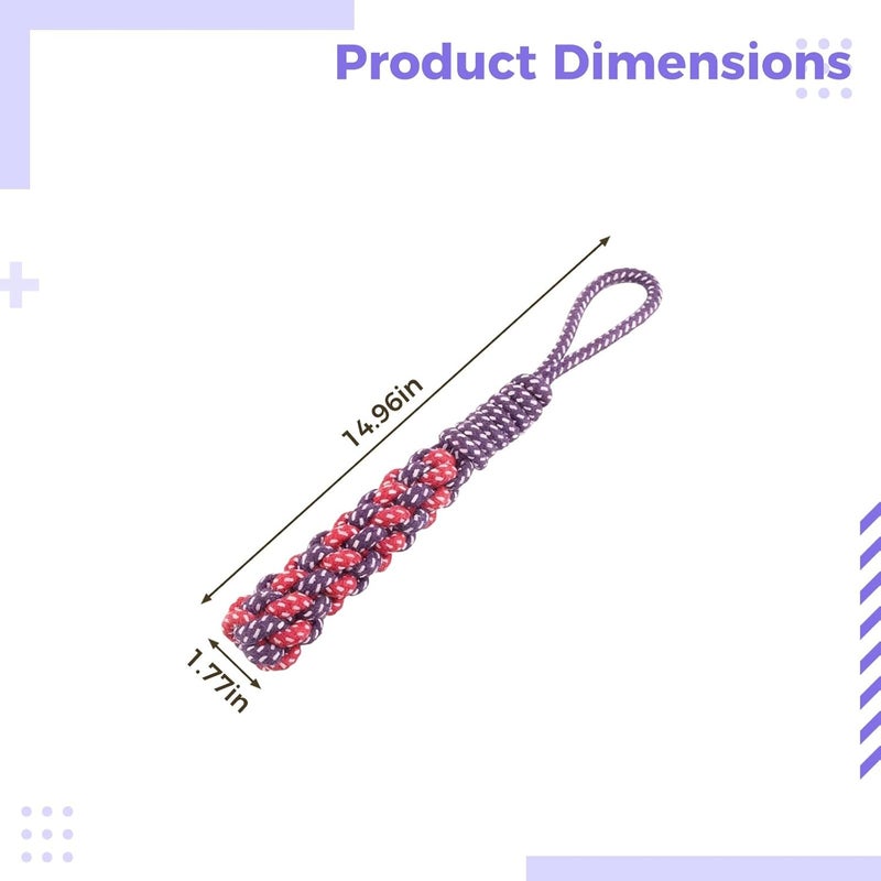 Dog Chew Toy, Puppy Tug Toy, Cotton Rope - Interactive Training & Teething Relief - Image 5
