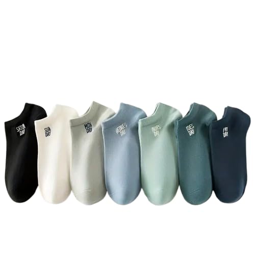 JABA'S Ankle Length Socks For Men & Women Combo, Made With Durable & Breathable Cotton, Anti Odour & Bacterial, 7 Pair Days of the Week, Ideal for Gym, Running, Office, Sports,Daily Use For All Season - Image 2